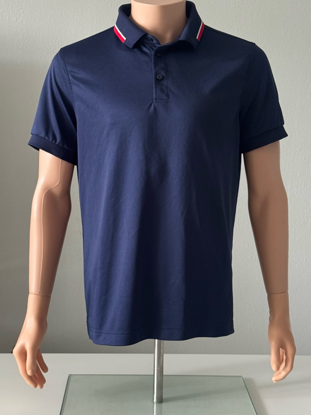J.Lindeberg Men’s Golf Polo Shirt Navy Size L Regular Fit